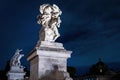 Statues at Monument to Victor Emmanuel II at Piazza Venezia Royalty Free Stock Photo