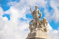 Statues in a monument to Victor Emmanuel II. Rome, Italy Royalty Free Stock Photo