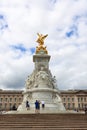 28 7 2022: Statues and monument Victoria Memorial, Queen, Angel of Justice in front of Buckingham Palace, London UK