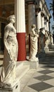 Statues of muses in Achillion Royalty Free Stock Photo