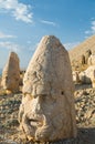 Statues on Nemrut mountain Royalty Free Stock Photo