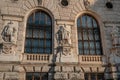 Statues of Neue Burg Facade of Hofburg Palace - by Johann Koloc, Edmund von Hellmer and Rudolf Weyr, 1895 - Vienna, Austria Royalty Free Stock Photo