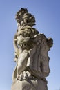 Statues outside Hampton Court Palace. London, Uk - May 11, 2018