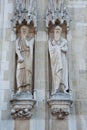 Statues outside Stadhuis Royalty Free Stock Photo