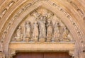 Statues Over the Palau Door of the Valencia Cathedral