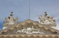 Statues the Palace of the Dukes Dijon, Burgundy, France Royalty Free Stock Photo