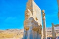 The statues on Persepolis Gate, Iran