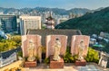 Statues at Po Fook Hill Columbarium in Hong Kong Royalty Free Stock Photo