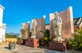 Statues at Po Fook Hill Columbarium in Hong Kong Royalty Free Stock Photo