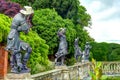 Statues at Powis Castle, Wales.