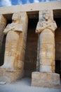 Statues of Ramses II as Osiris in Karnak Temple,