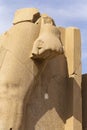 Statues of Ramses II. Egypt, Luxor - Karnak Temple. Royalty Free Stock Photo