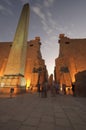 Statues of Ramses II at Luxor Temple. Luxor, Egypt Royalty Free Stock Photo