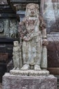 statues or reliefs in the Penataran temple complex. Royalty Free Stock Photo