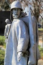 Statues representing a cross section of the military who fought in the war, Korean War Veteran's Memorial,Washington,DC,2015