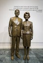 Statues of Ronald and Nancy Reagan Royalty Free Stock Photo