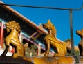 Statues on Royal Summer Palace Royalty Free Stock Photo