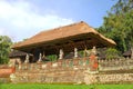 Statues in the Royal temple of Mengwi, Pura Taman Ayun, at Bali Royalty Free Stock Photo