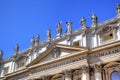 Statues at Saint Peters Basilica Royalty Free Stock Photo