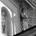 Statues of saints Gervaso and Protaso church in Gorgonzola