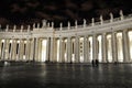 Statues of saints in San Pietro Square, Vatican Royalty Free Stock Photo