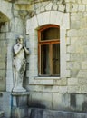 Statues of Satyr, Masandra Palace, Crimea peninsula Royalty Free Stock Photo