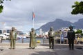 Statues of South Africa`s four Nobel laureates in V&A Waterfront