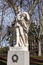 Statues of Spanish royal personalities at the Plaza de Oriente in Madrid, Spain,Fernan-Gonzalez, count of Castilla