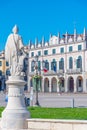 Statues surrounding Prato della Valle in Italian town Padua Royalty Free Stock Photo