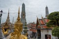 Statues and temples in the Grand palace of Bangkok, Thailand Royalty Free Stock Photo