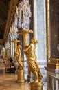 Statues on the terrace of the Hall of Mirrors at Chateau de Versailles