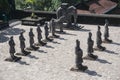 Statues in Tomb of Khai Dinh in Hue Vietnam Royalty Free Stock Photo