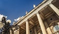 Statues on top of Buda Castle in Budapest, Hungary Royalty Free Stock Photo