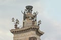 Statues on top of the famous fountain at PlaÃÂ§a d`Espanya square, Barcelona