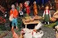 The statues of the traditional Italian nativity scene