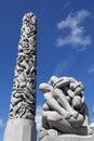 Statues in Vigeland park in Oslo Royalty Free Stock Photo