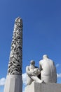 Statues in Vigeland park in Oslo, Norway