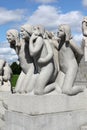 Statues in Vigeland park in Oslo, Norway Royalty Free Stock Photo