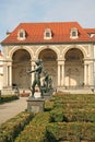 Statues in Wallenstein Garden in Prague, Czech republic Royalty Free Stock Photo