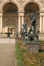 Statues in Wallenstein Garden in Prague, Czech republic Royalty Free Stock Photo