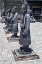 Statues of warriors in Imperial Khai Dinh Tomb in Hue, Vietnam Royalty Free Stock Photo