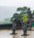 Statues of warriors in Imperial Khai Dinh Royalty Free Stock Photo