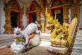 Statues in Wat Buppharam temple, Chiang Mai, Thailand