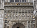 Statues at Westminster Abbey Royalty Free Stock Photo