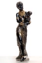 Statuette African woman with a baby Royalty Free Stock Photo