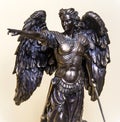 Statuette of Archangel Michael with wings and sword