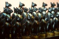 Statuette of black cat Royalty Free Stock Photo