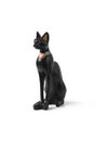 Statuette of a black Egyptian cat Royalty Free Stock Photo