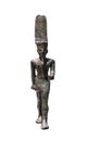 Statuette of Egyptian God Amun of bronze. Late Period 715 BC