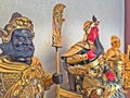 Statuette of the legendary Chinese Kuan Yu God of war Royalty Free Stock Photo